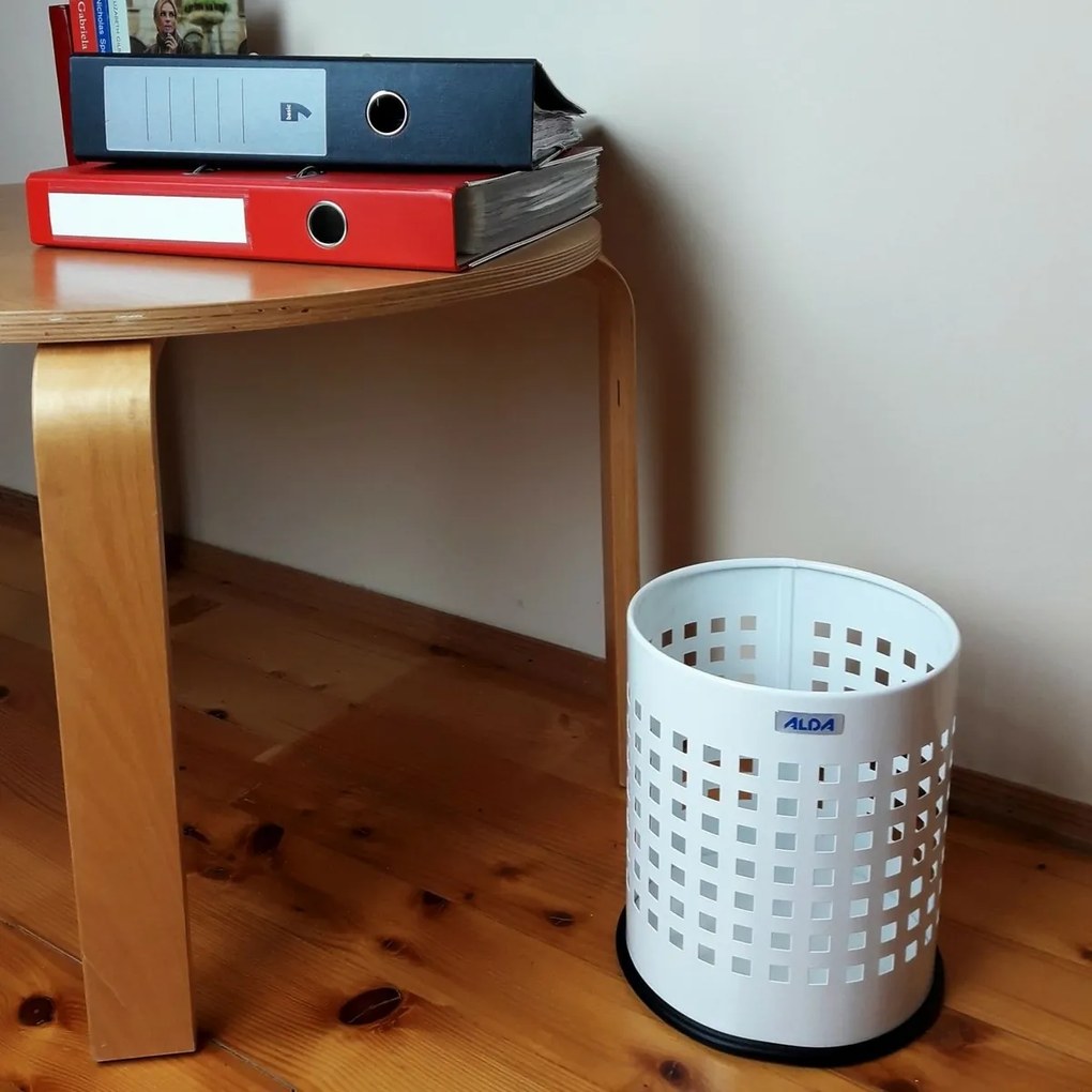 Alda Officer perforált szemetes 7 l, fehér, 7 l