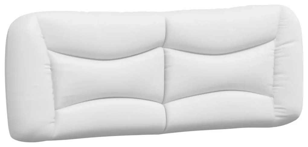 fehér műbőr fejtámla párna 140 cm