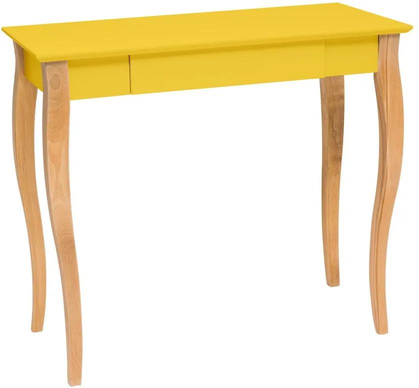 Lillo sárga íróasztal, hossz 85 cm - Ragaba