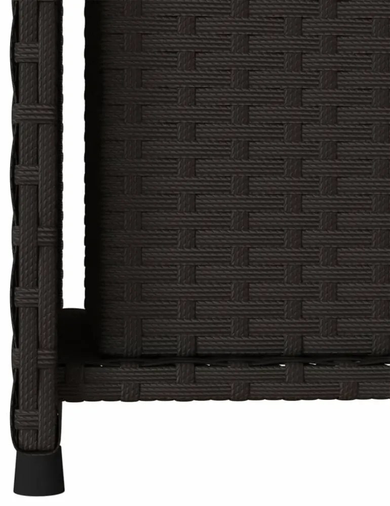 fekete polyrattan kerti tárolószekrény 50 x 55 x 115 cm
