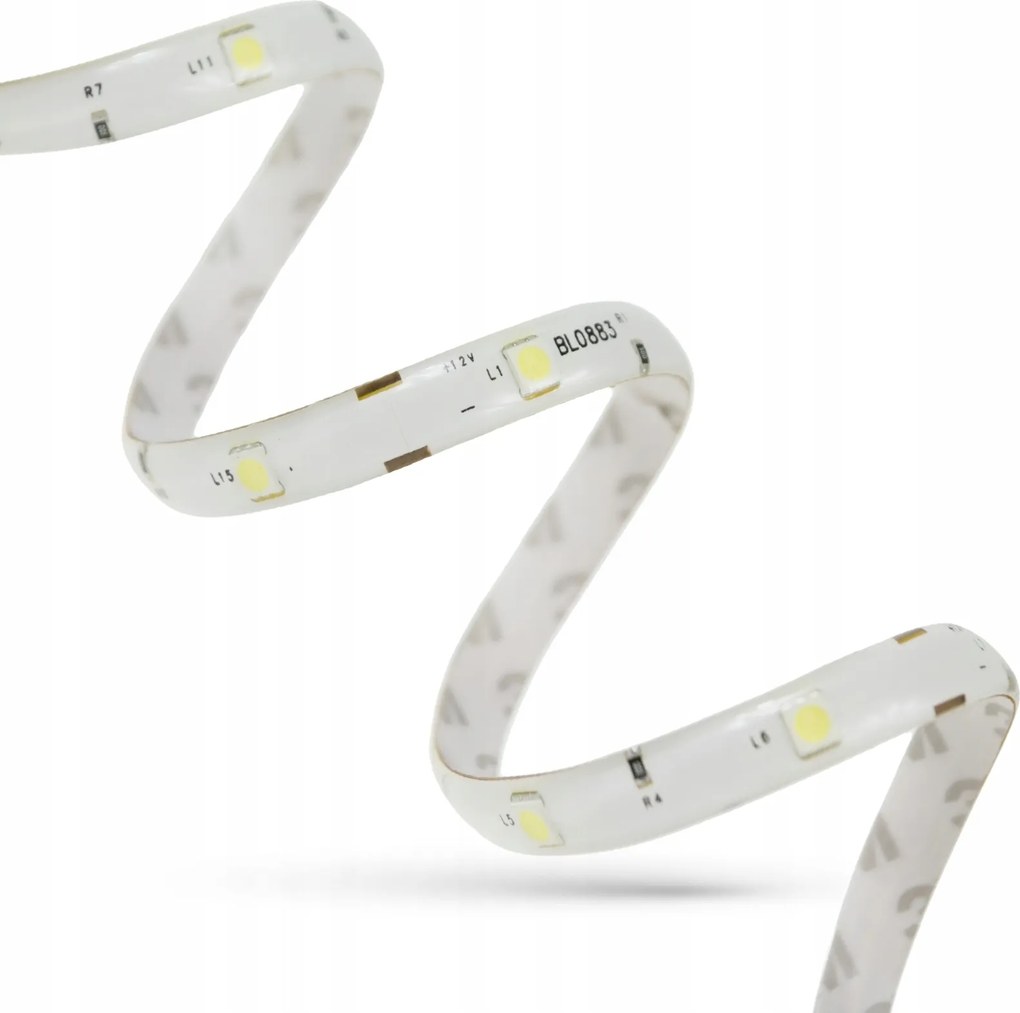 Led szalag 12V szilikon nélkül 24W b.zimna 5m Spectrum