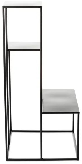 KASKADA virágtartó állvány 85x40 cm fekete