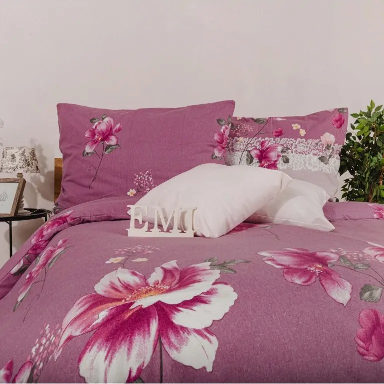 EMI Aida Pembe flanel ágyneműhuzat