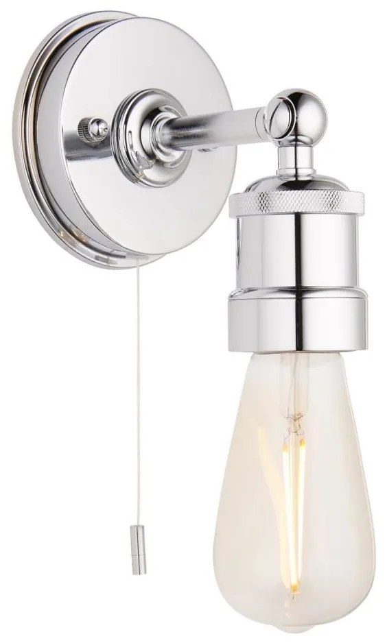 Endon 95505 -Fürdőszobai fali lámpatest MILLER 1xE27/6W/230V IP44 fényes króm