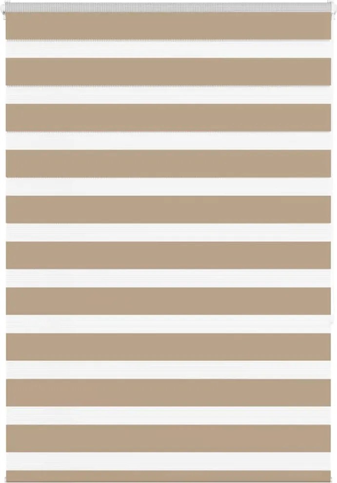 vidaXL zebrafüggönnyel homokbarna szövetszélesség 110,9 cm poliészter