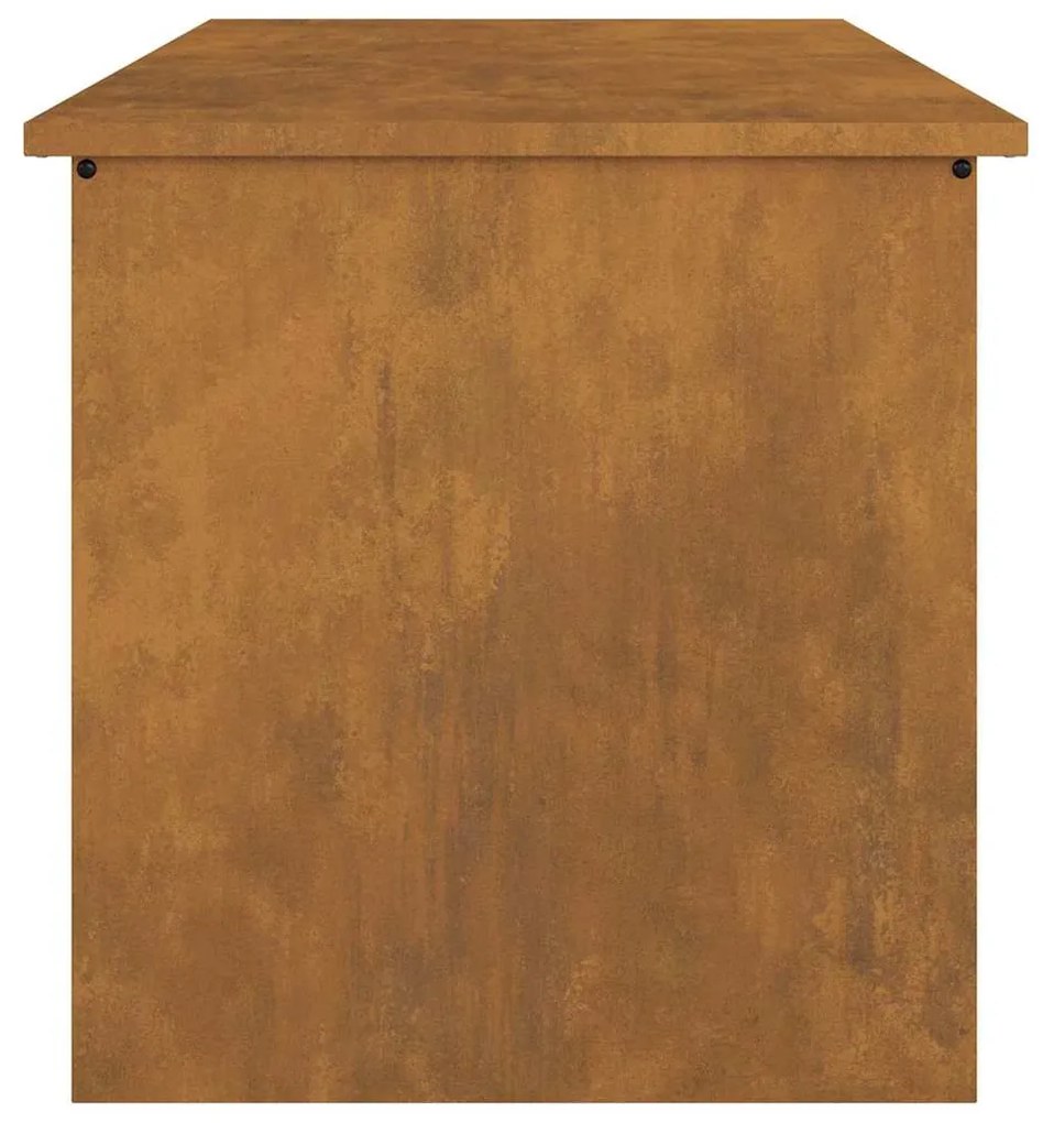 Kültéri Tároló Doboz Barna 80 x 50.5 x 50 cm időjárásálló acél