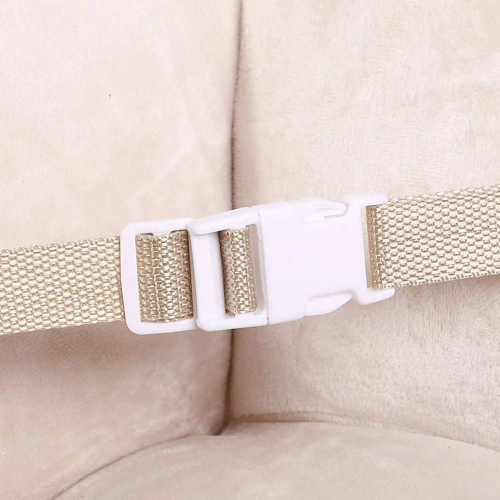 Hintázó nyugágy biztonsági övvel, barna Spielwerk