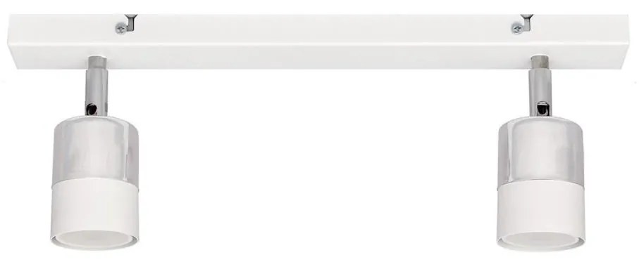 LED Spotlámpa TUBSSON 2xGU10/4,8W/230V fehér/fényes króm