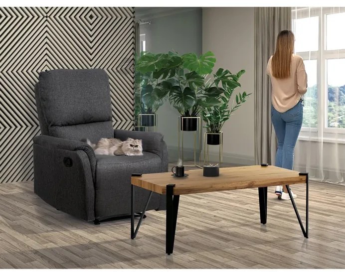 Szürke Fekvőfotel, Szövet. TV-5060 GREY2