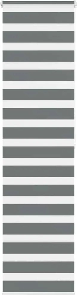 vidaXL zebrafüggönnyel sötét szürke szövetszélesség 50,9 cm poliészter