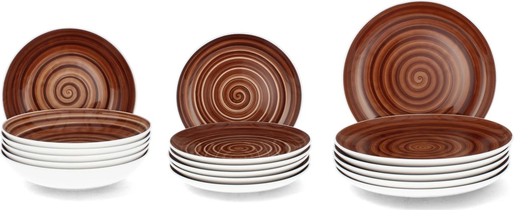 Ćmielów Szerviz Ebédlő Szett 6 személyes Tányér Szett 18 db-os CT33