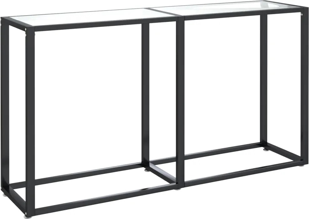 vidaXL átlátszó edzett üveg tálalóasztal 140 x 35 x 75,5 cm