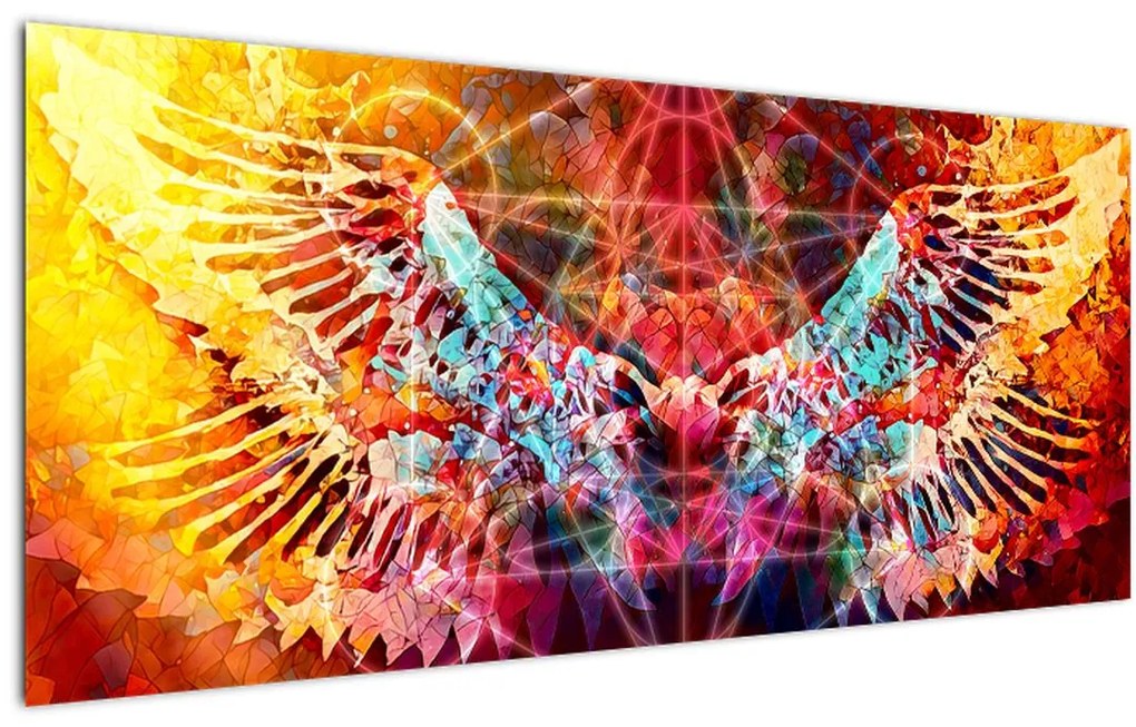 Kép - Merkaba szárnyakkal, absztrakció (120x50 cm)