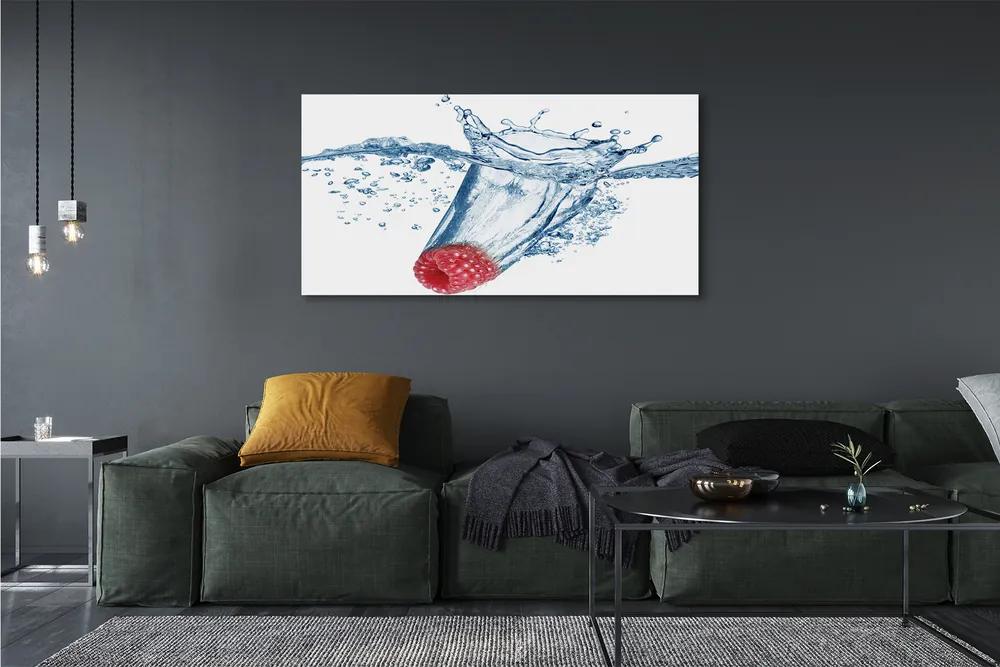 Canvas képek málna víz 140x70 cm