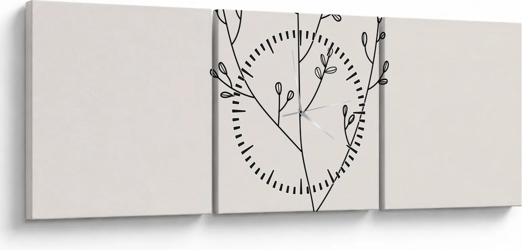 Kép - N⁰3 rét virága (órával) (90x30 cm)