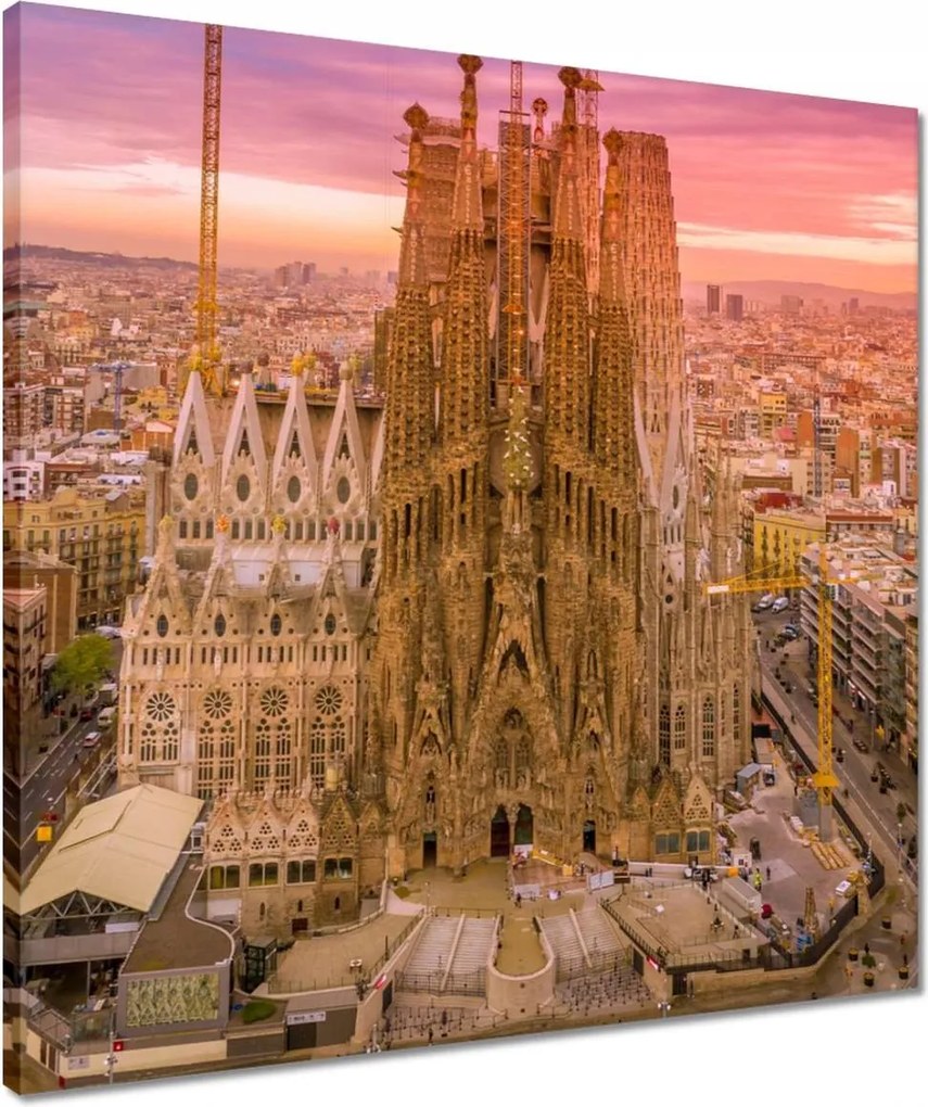 Vászonkép 50x50 Napsütéses nap Barcelona