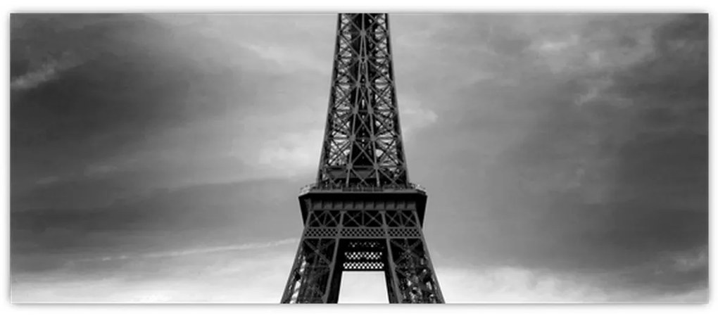 Kép - Rózsaszín autó Párizsban (120x50 cm)