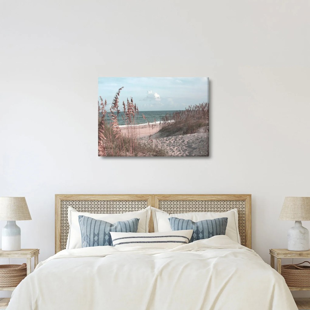 Kép - Rózsaszín strand (70x50 cm)