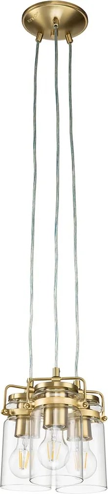 Kichler klasszikus függeszték brinley sárgaréz elskl-brinley3-bb