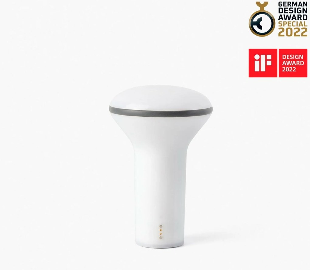 Faro Buddy hordozható, designer Led asztali lámpa, szürke, 3W, szabályozható fényerővel