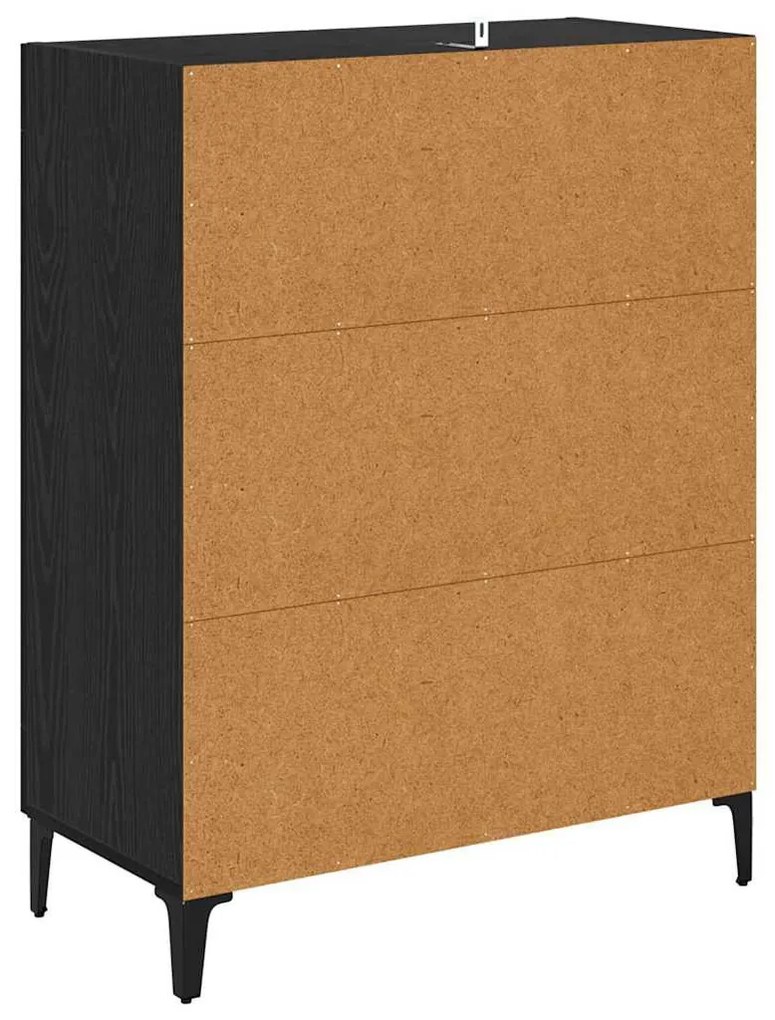 Széf Fekete tölgy 69,5 x 34 x 90 cm Műszaki fa és vas