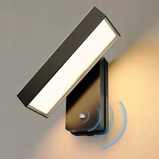 Acmhnc Napelemes kültéri fali lámpa mozgásérzékelővel