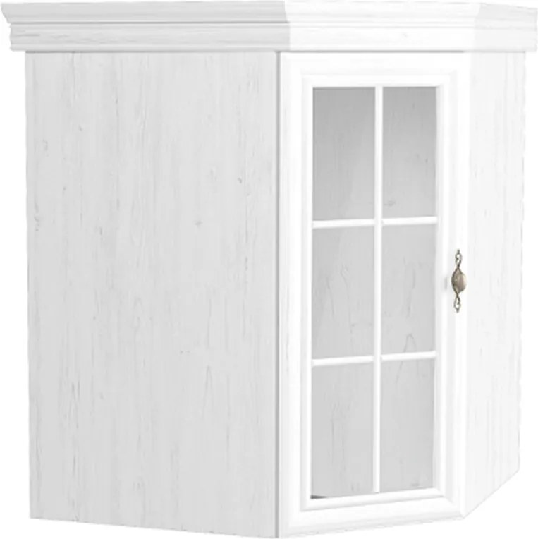 Vitrines szekrény, fali, sosna andersen, KORA KNN1