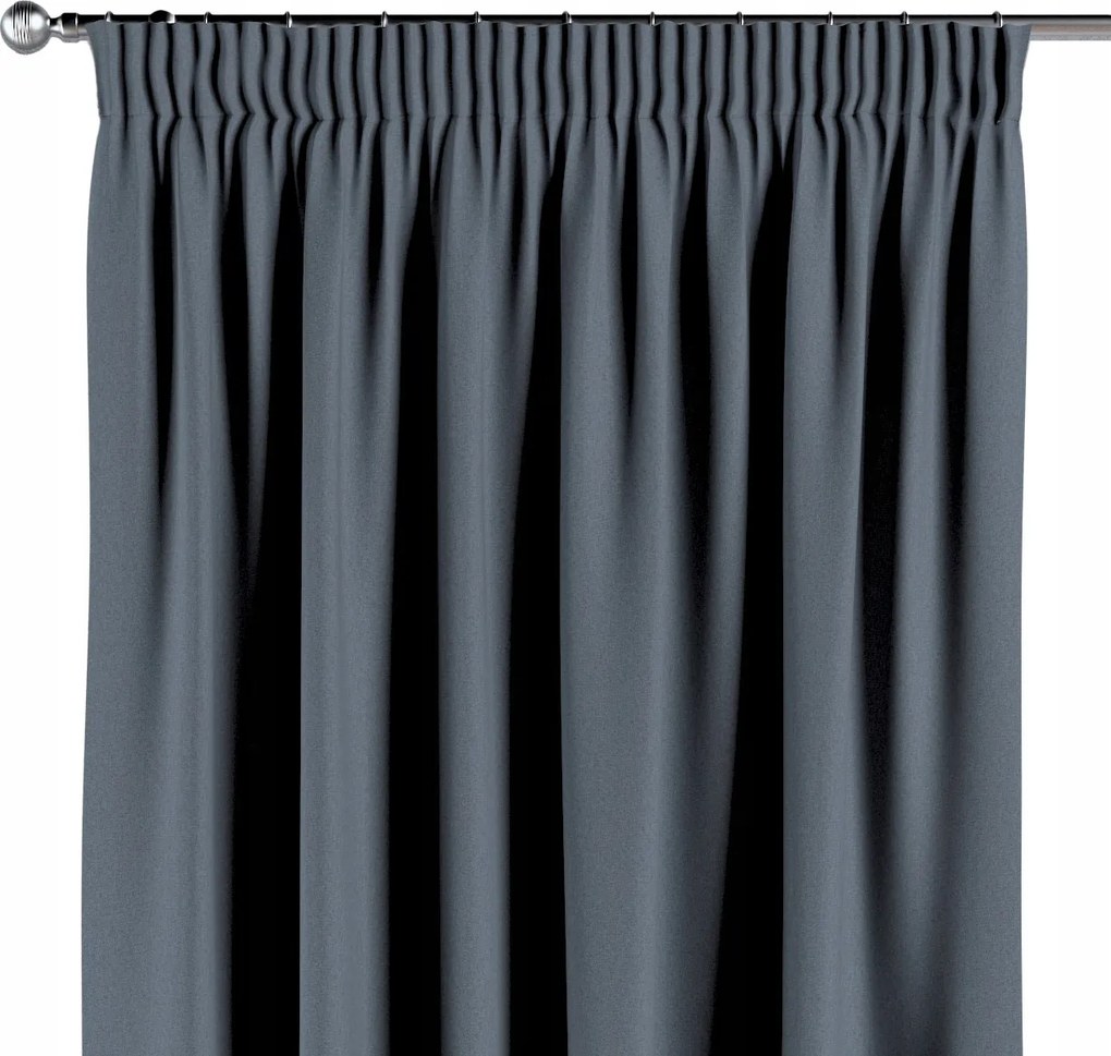 Függöny ráncoló szalaggal 1 db 130x260cm kék