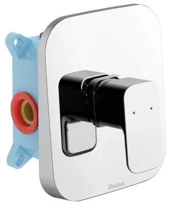 Ravak X070137 - R-BOX falba süllyesztett zuhanycsaptelep, fényes króm