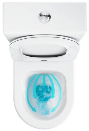 Ravak X01870 - perem nélküli kombinált WC SoftClose OPTIMA ülőkével, kerámia/fehér