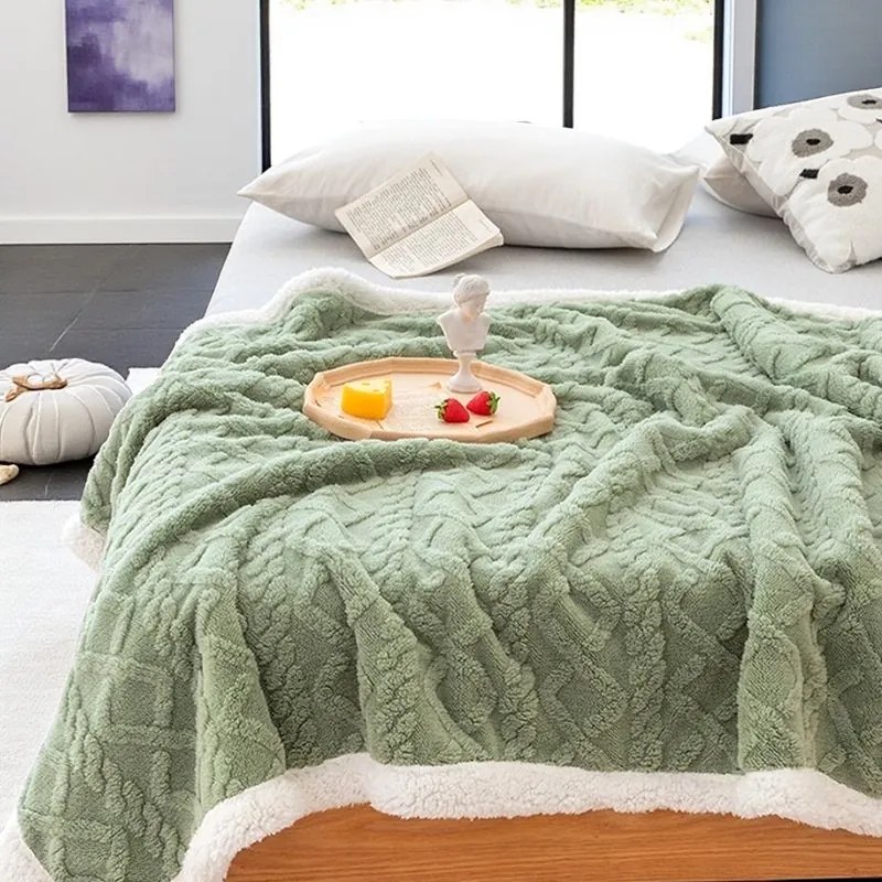 Meleg bárány takaró Homa KOBELA GREEN