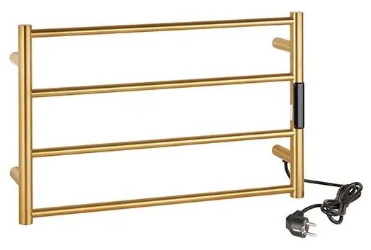 Elegáns törölközőtartó 56x37 cm, rozsdamentes acél/arany kivitel