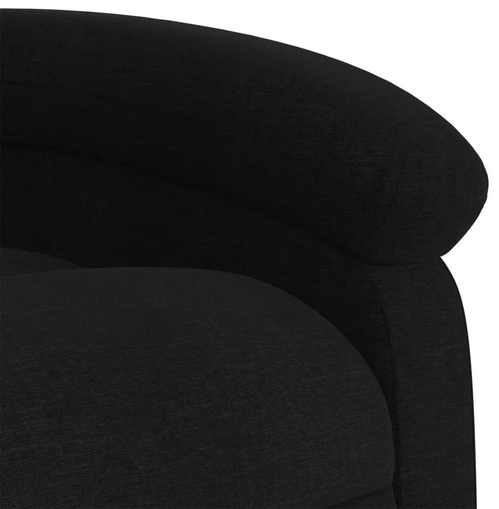 fekete szövet relaxfotel