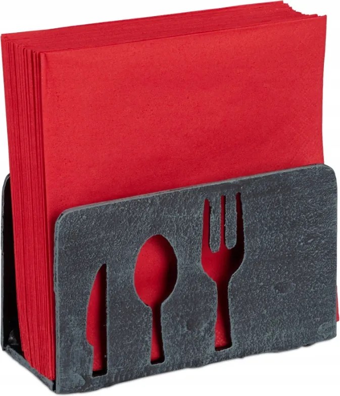 Relaxdays Öntöttvas szalvétatartó