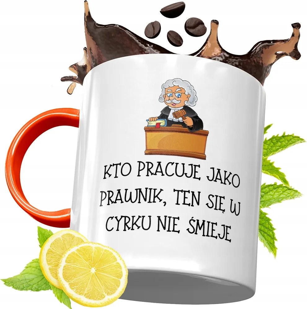 Narancssárga Bögre Ügyvédnek Ajándék fényképes nyomtatással