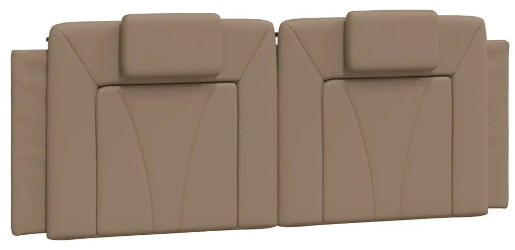 cappuccino színű műbőr fejtámla párna 120 cm