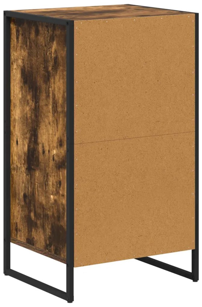 Széf fiókkal Füstös tölgy 81 x 36 x 150.5 cm Faanyag