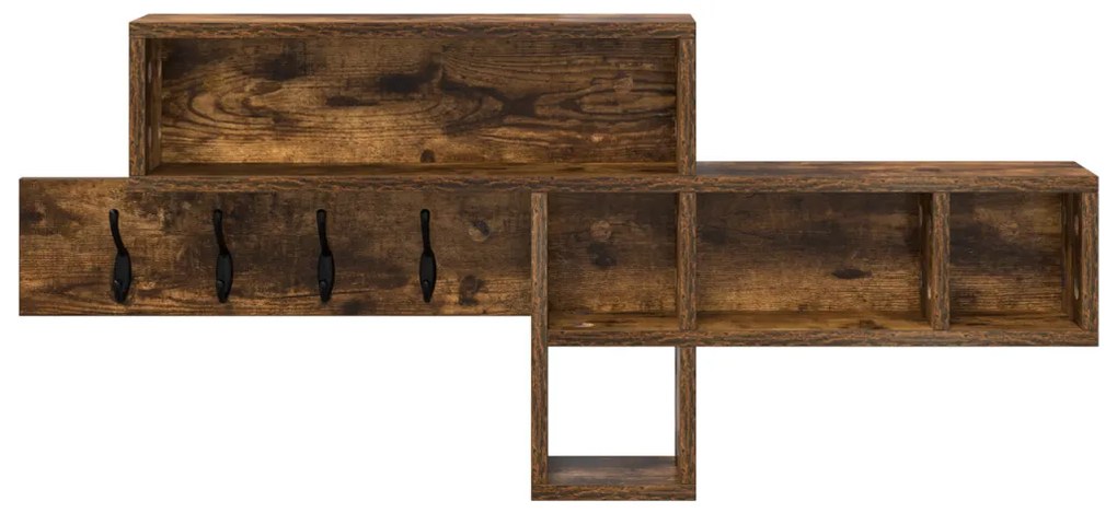 Fali Kabáthorog Füstölt tölgy 100 x 12 x 43.5 cm Faanyag