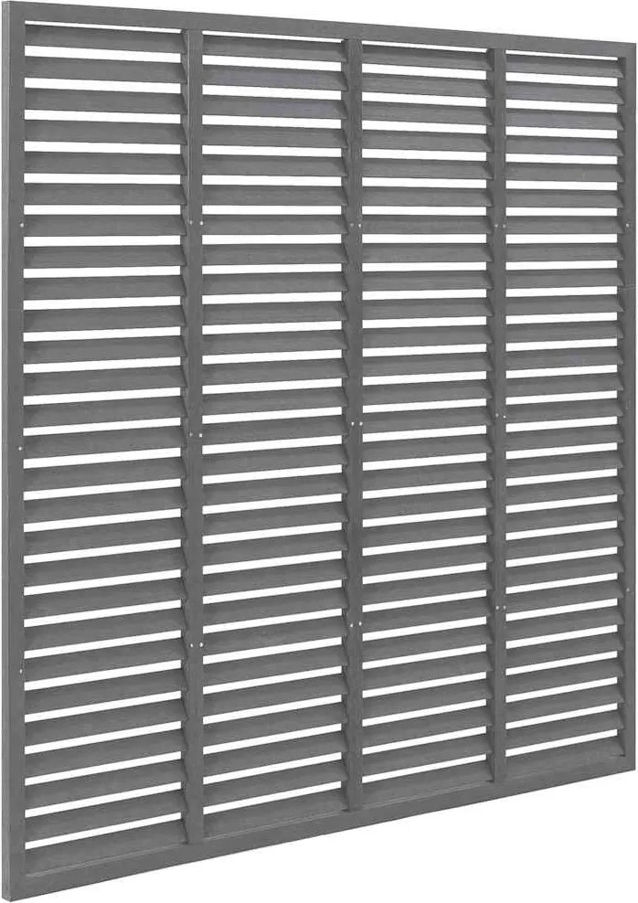 vidaXL szürke WPC lamellás kerítés 180 x 180 cm