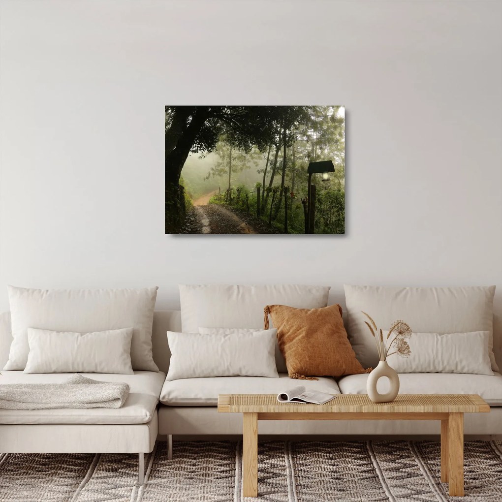 Reggeli köd képe (üvegen) (70x50 cm)
