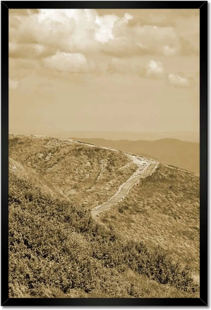 Poszterek keretben 40x60 Lengyel Bieszczady hegyek