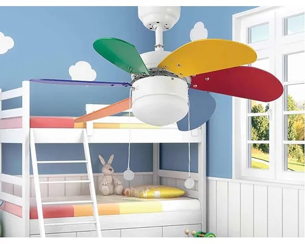 FARO 33179 - Mennyezeti ventilátor PALAO 1xE14/40W/230V