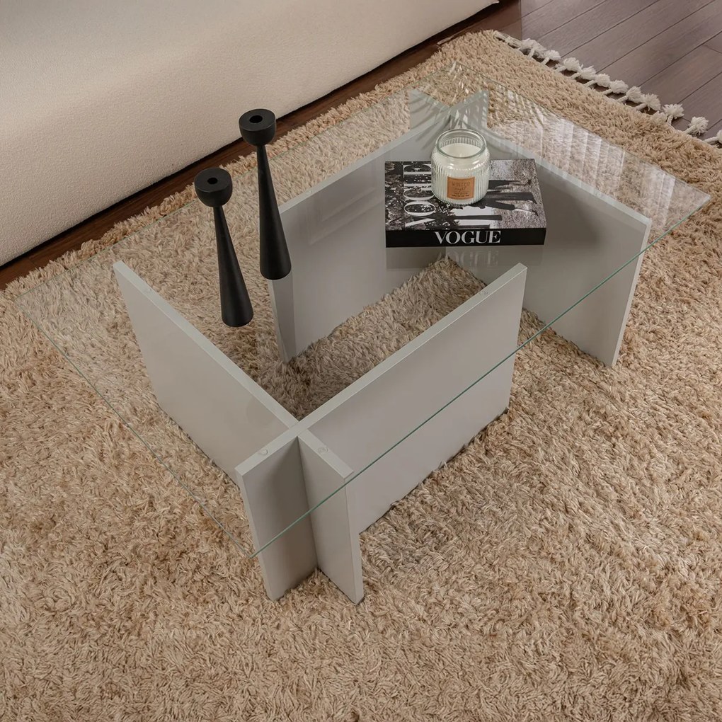 Dohányzóasztal Vetrino Grey