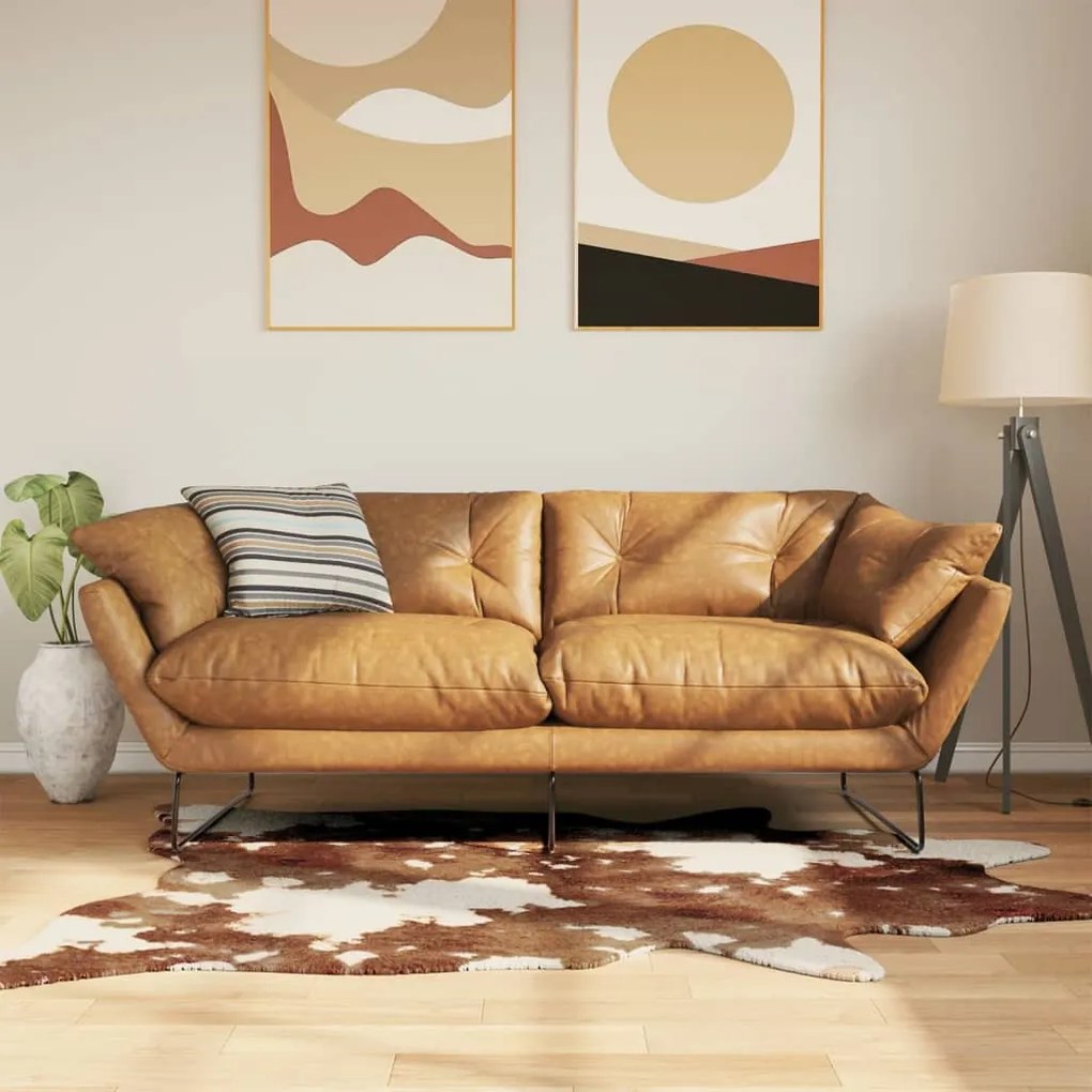 barna-fehér tehénmintás mosható csúszásgátló szőnyeg 120x170cm