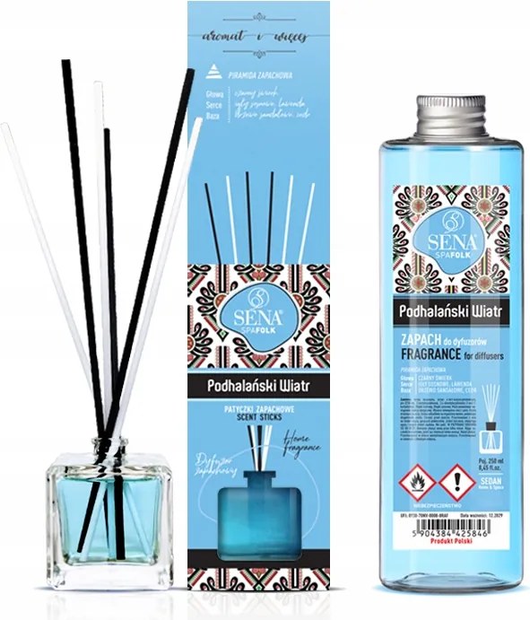 Diffúzor és készlet Népi Szél Cédrus Fenyő Szantálfa