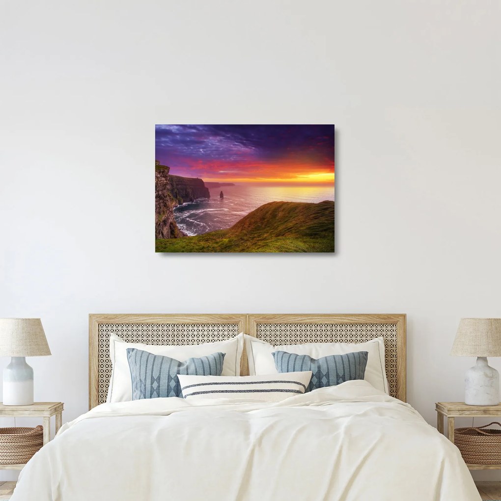 Üveg kép - Cliffs of Moher (70x50 cm)