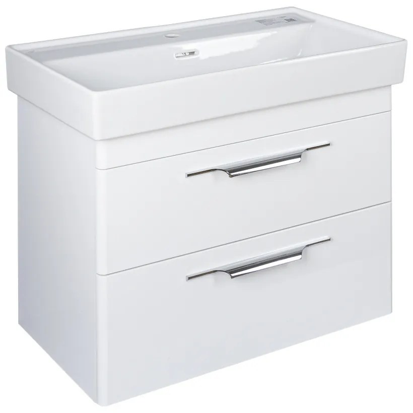 TMP LUX 80 fali fürdőszobabútor - CeraStyle SHARP - 37300 mosdóval - 80 x 48 cm