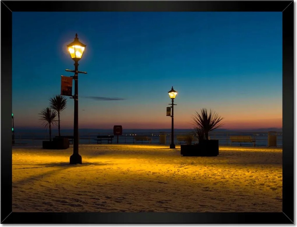 Poszterek keretben 40x30 Lámpások a tengerparton