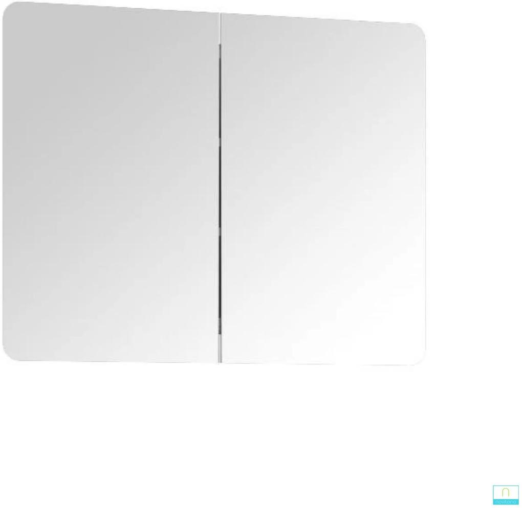 Kinyitható szekrény tükörrel, fehér, rendelésre, LYNATET TYP 160
