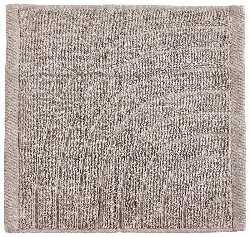 Szürkésbézs frottír pamut törölköző 30x30 cm Time – Zone